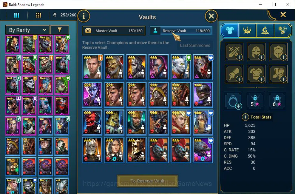 Raid: Shadow Legends Accounts Lv6 776K Power|1 Mythic(Ashnar)+23 Legendary(Ninja image 8