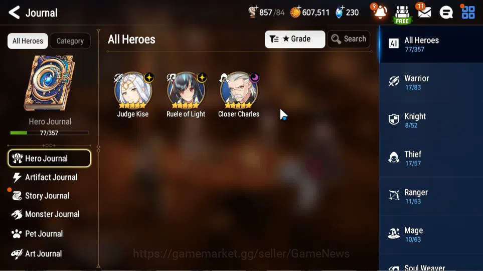 Epic Seven Accounts Global Unverif|3ML(JKise,ROLight,CCharles)+Sez,Fen image 10