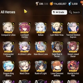 Epic Seven Accounts High-End GLOBAL UnVerif|NewEra|22 ML(Rhiana&Luciella 304 SPD,Zio,Renoa,etc)+Haru,Estelle,Hecate,Etc|AUTO