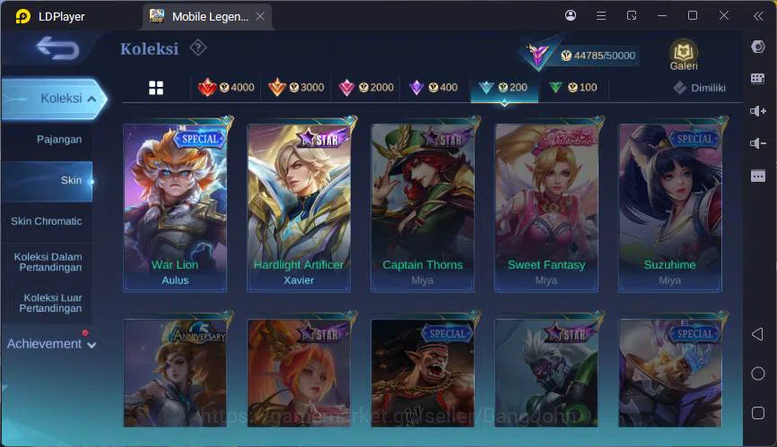 Mobile Legends: Bang Bang Accounts GLOBAL|Hero 132|Skin 206|Kof Karina,CC Natalia,LIg image 11