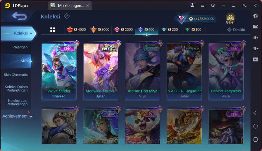 Mobile Legends: Bang Bang Accounts GLOBAL|Hero 132|Skin 206|Kof Karina,CC Natalia,LIg image 16