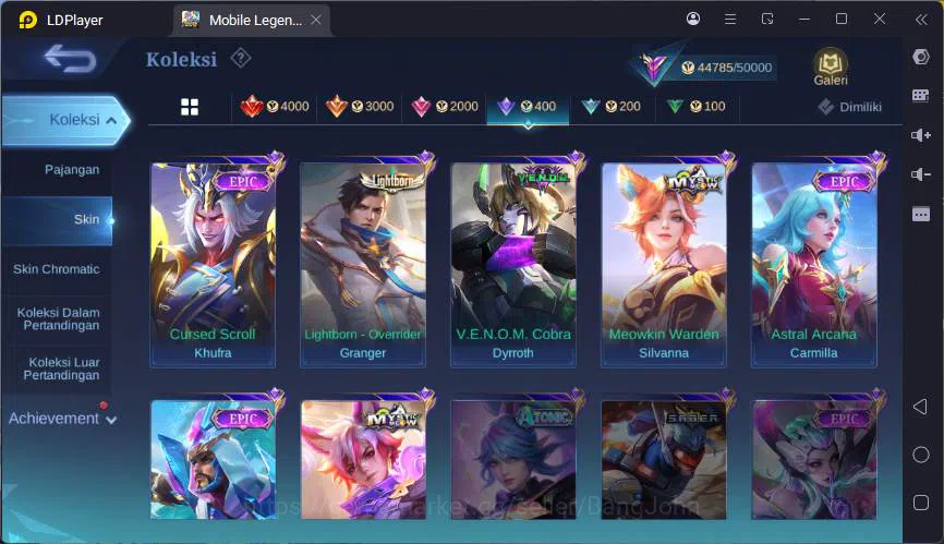 Mobile Legends: Bang Bang Accounts GLOBAL|Hero 132|Skin 206|Kof Karina,CC Natalia,LIg image 17