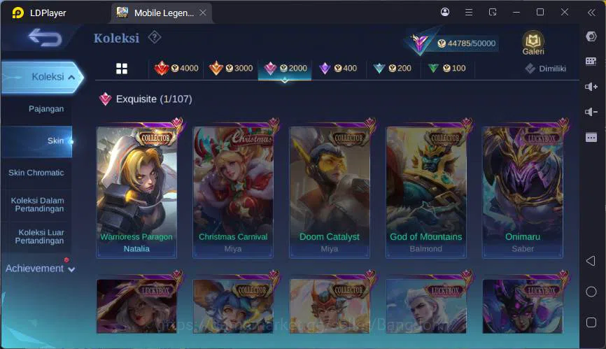 Mobile Legends: Bang Bang Accounts GLOBAL|Hero 132|Skin 206|Kof Karina,CC Natalia,LIg image 20