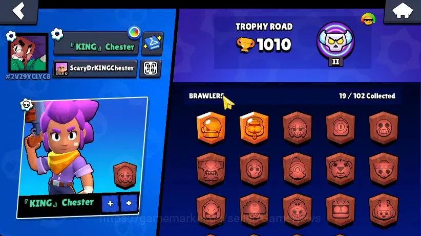 Brawl Stars Accounts 1010 Trophy|50 Gem|19 Brawlers 4 Max Lvl [Charlie, image 10