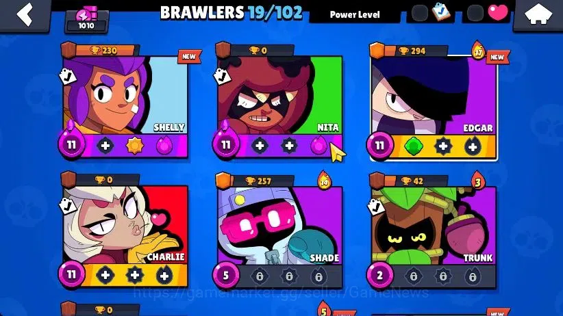 Brawl Stars Accounts 1010 Trophy|50 Gem|19 Brawlers 4 Max Lvl [Charlie, image 3