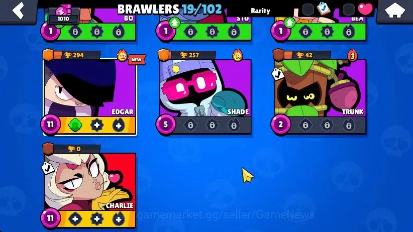 Brawl Stars Accounts 1010 Trophy|50 Gem|19 Brawlers 4 Max Lvl [Charlie, image 4