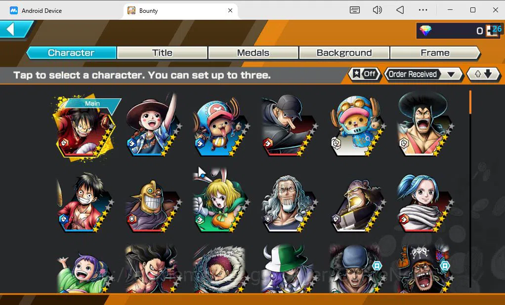 One Piece Bounty Rush Accounts Mid-Tier Global|4 EX|BP Kuzan,T4E Marshall D Teach,Seraphim SSnake,GP Gol D 3
