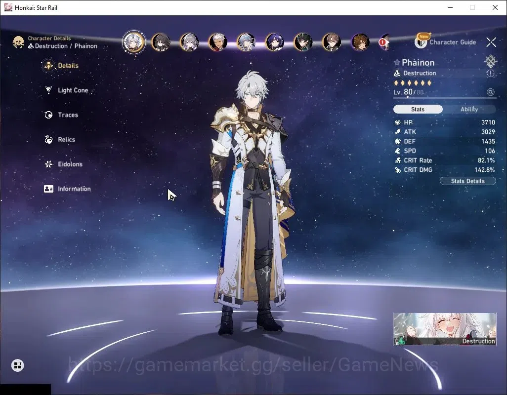 Honkai Star Rail Accounts America|TL 70|15 Limited|[Acheron,Aventurine,Arche image 16