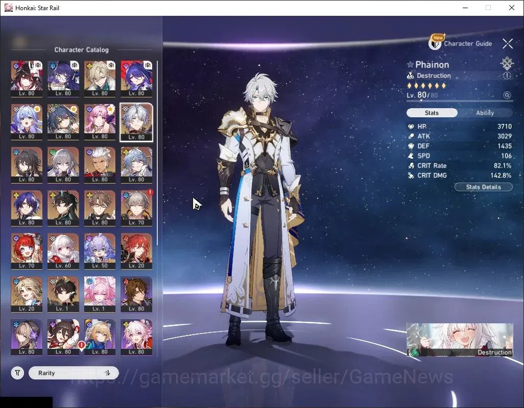 Honkai Star Rail Accounts America|TL 70|15 Limited|[Acheron,Aventurine,Arche image 6