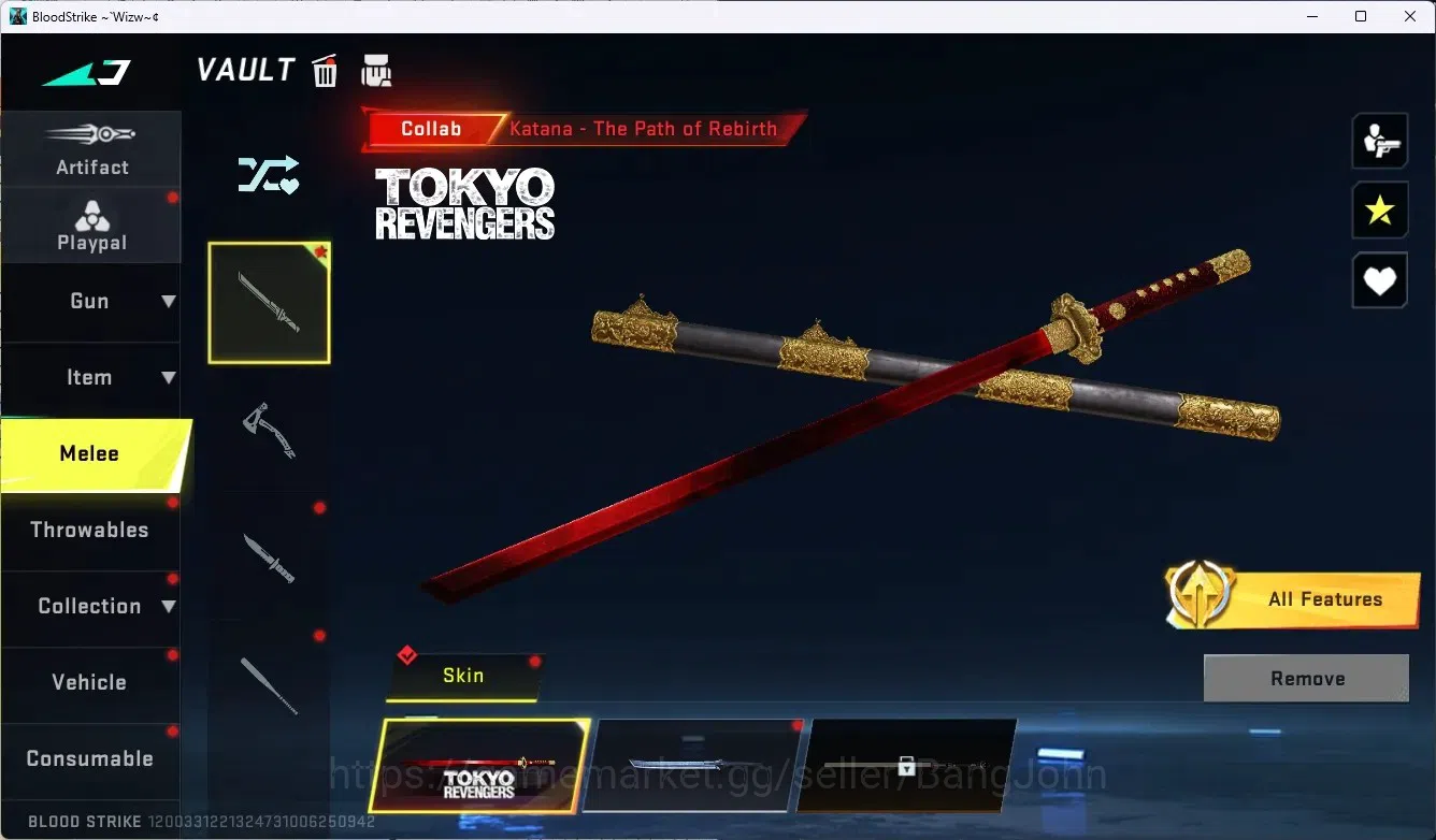 Blood Strike Accounts ASIA|Collab Melee:Katana[TokyoRevengers]|2 Collab  image 18