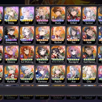 Seven Knights Re:Birth Accounts Global|4 EX7(FaiTC5,GelindusTC3,MeliaTC2,JuriTC1)|45 TC6(Dellons,Sunran,Yoongun,Etc)|7,2K