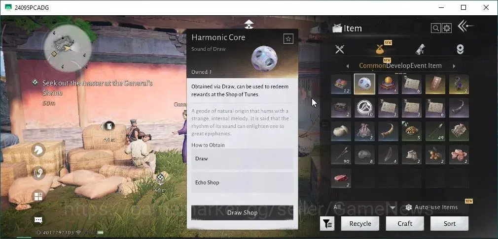 Where Winds Meet Accounts GLOBAL|Lv 5|GS 3676|1 Harmonic Core|Through the Gl image 12