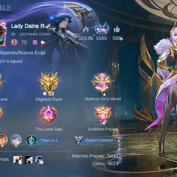 Mobile Legends: Bang Bang Accounts Collector Global|Skin 205|Expert|Collector Natalia,Blazing Layla+Claude+Esmeralda,DragonT
