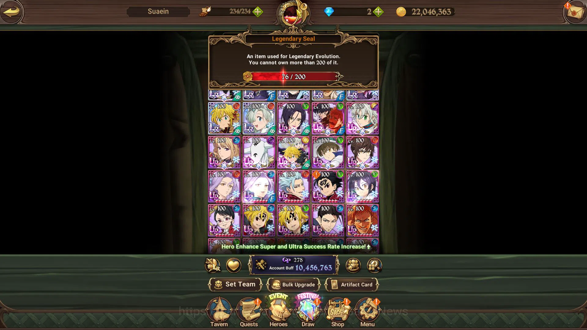 The Seven Deadly Sins: Grand Cross Accounts Asia|10,4M CC|7 LR+13 UR+Many Collab|Escanor6/6,Mi image 4