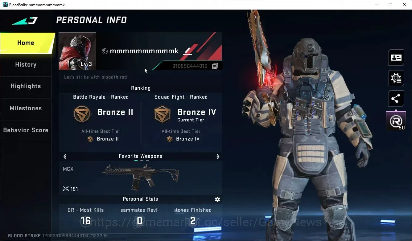Blood Strike Accounts Others ASIA|Eternal Spear-Relic |2 LEgendary Origin12,KAG6 | BR Bronze II|NetEase|Check SS(BLS5470) 2