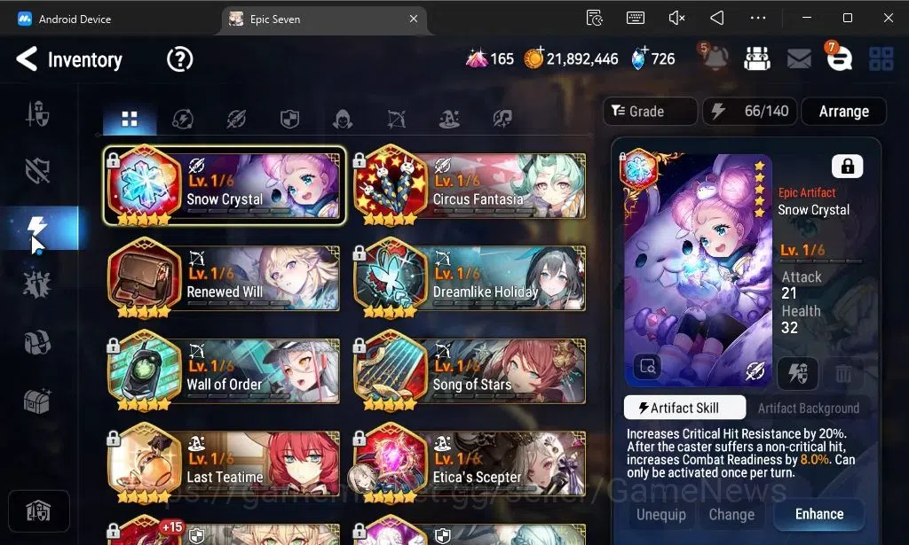 Epic Seven Accounts GLOBAL Unverif|NewEra|6 ML(Rhianna and Luciella,Mo image 13