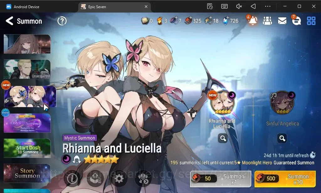 Epic Seven Accounts GLOBAL Unverif|NewEra|6 ML(Rhianna and Luciella,Mo image 18