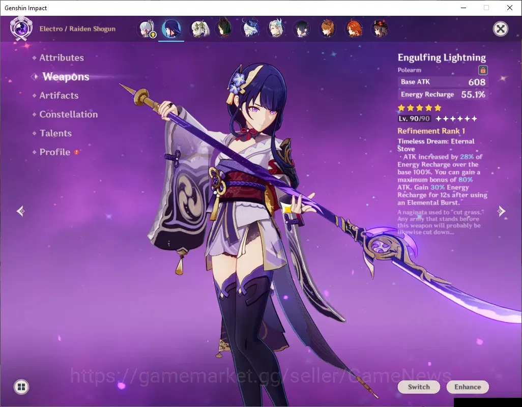 Genshin Impact Accounts ASIA|AR 60|PremTeam NeuvilC2,Raiden+Sign,Mavu|3k P image 11