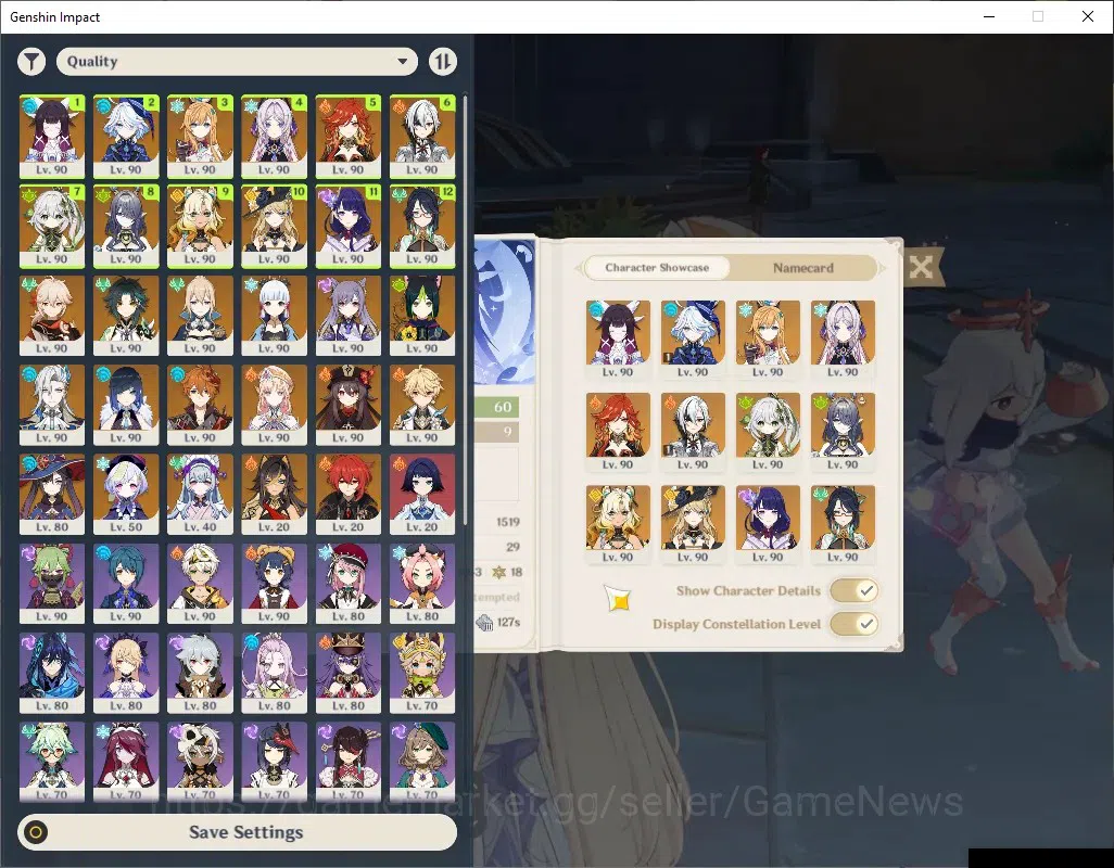 Genshin Impact Accounts ASIA|AR 60|PremTeam NeuvilC2,Raiden+Sign,Mavu|3k P image 2