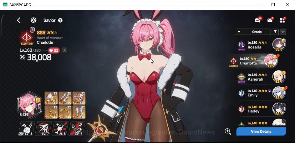StarSavior Accounts GLOBAL|Lv 74|27SSR [(Emily SS 2,BG Charlotte LB2,R image 5