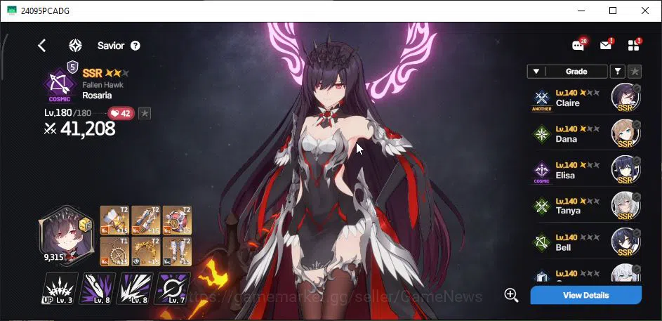 StarSavior Accounts GLOBAL|Lv 74|27SSR [(Emily SS 2,BG Charlotte LB2,R image 7