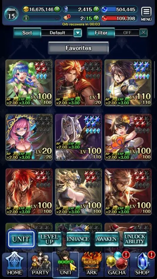 Last Cloudia Accounts GLOBAL|Rank15|BraveFrontier+Slime(G TilithA3,FG Va image 1