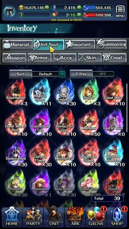 Last Cloudia Accounts GLOBAL|Rank15|BraveFrontier+Slime(G TilithA3,FG Va image 12