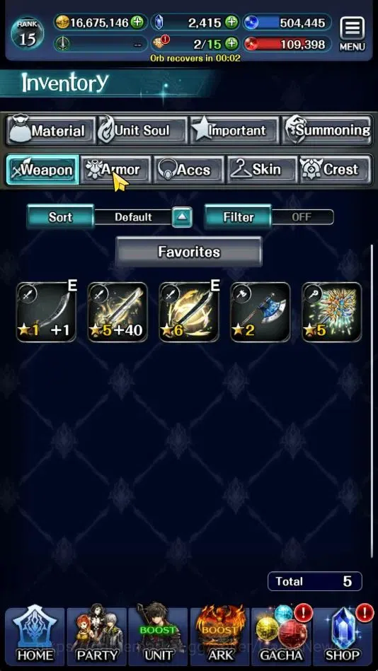 Last Cloudia Accounts GLOBAL|Rank15|BraveFrontier+Slime(G TilithA3,FG Va image 13