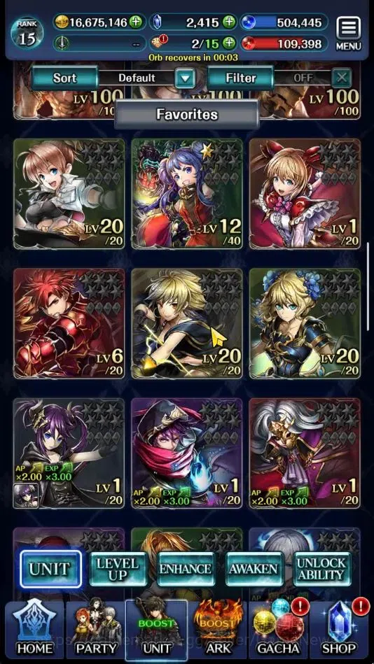 Last Cloudia Accounts GLOBAL|Rank15|BraveFrontier+Slime(G TilithA3,FG Va image 2