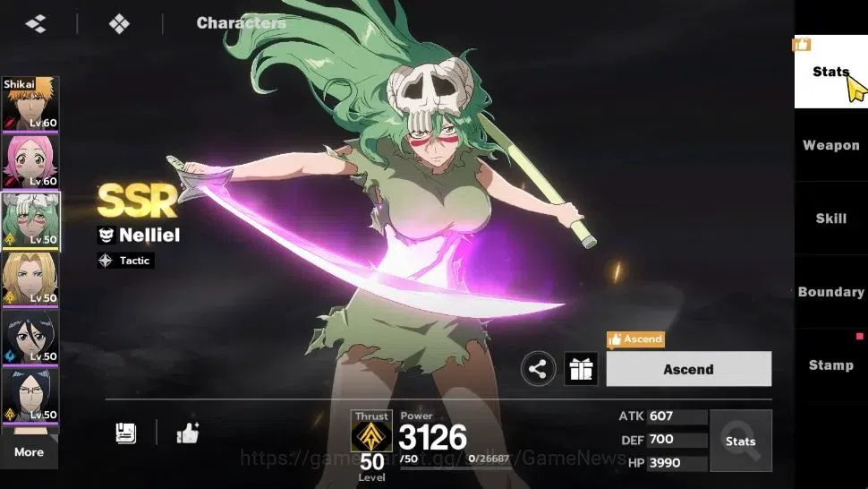 BLEACH: Soul Resonance Accounts NuverseSEA LV 59|8 SSR [(Grimjow,IchigoB2,ByakuyaB image 19