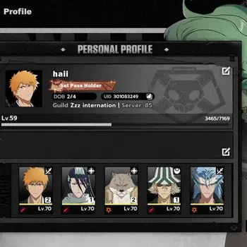 BLEACH: Soul Resonance Accounts NuverseSEA LV 59|8 SSR