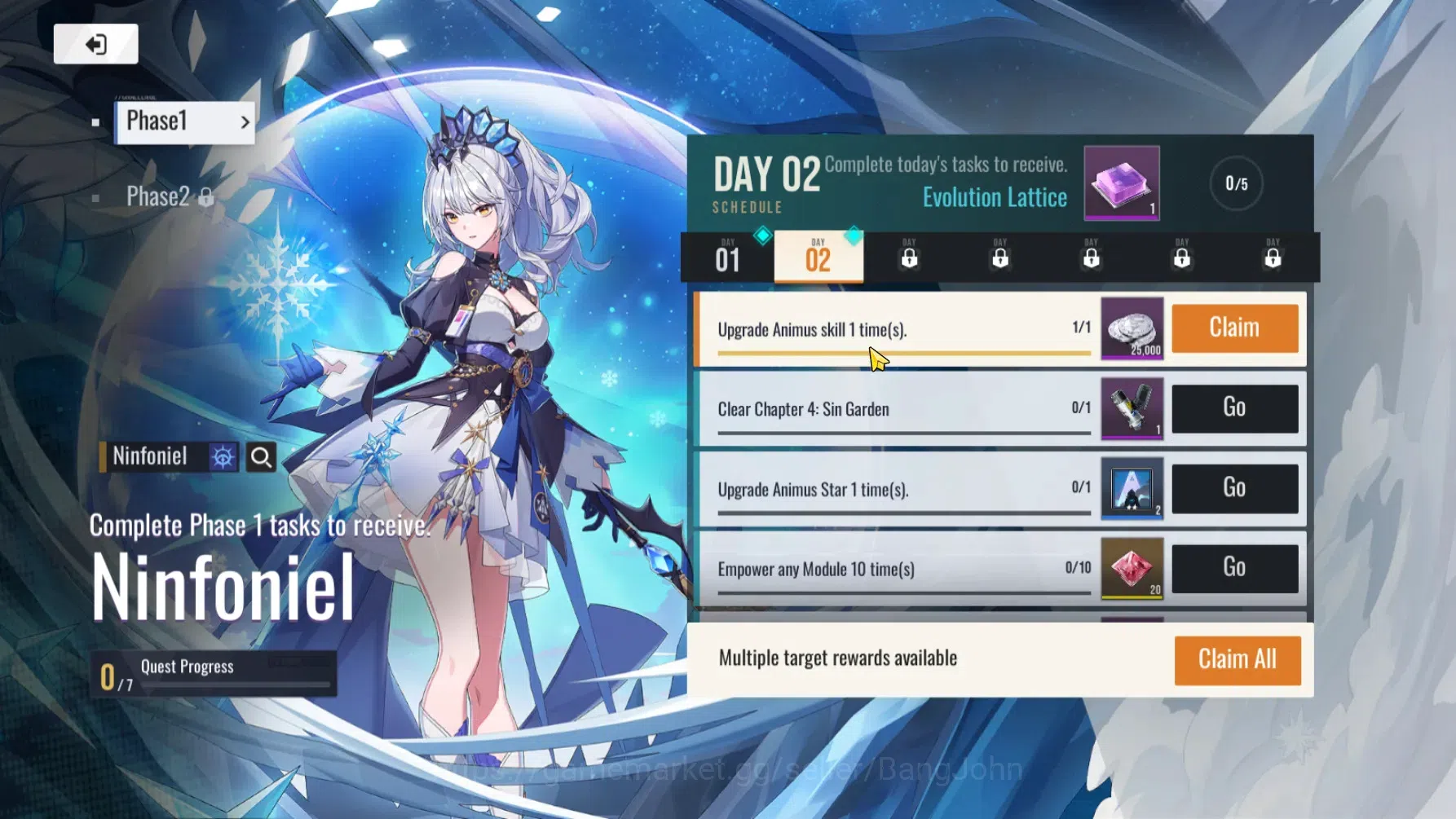 Etheria: Restart Accounts GLOBAL | Starter Lvl 5 | 5 SSR Char | MC Female | image 3