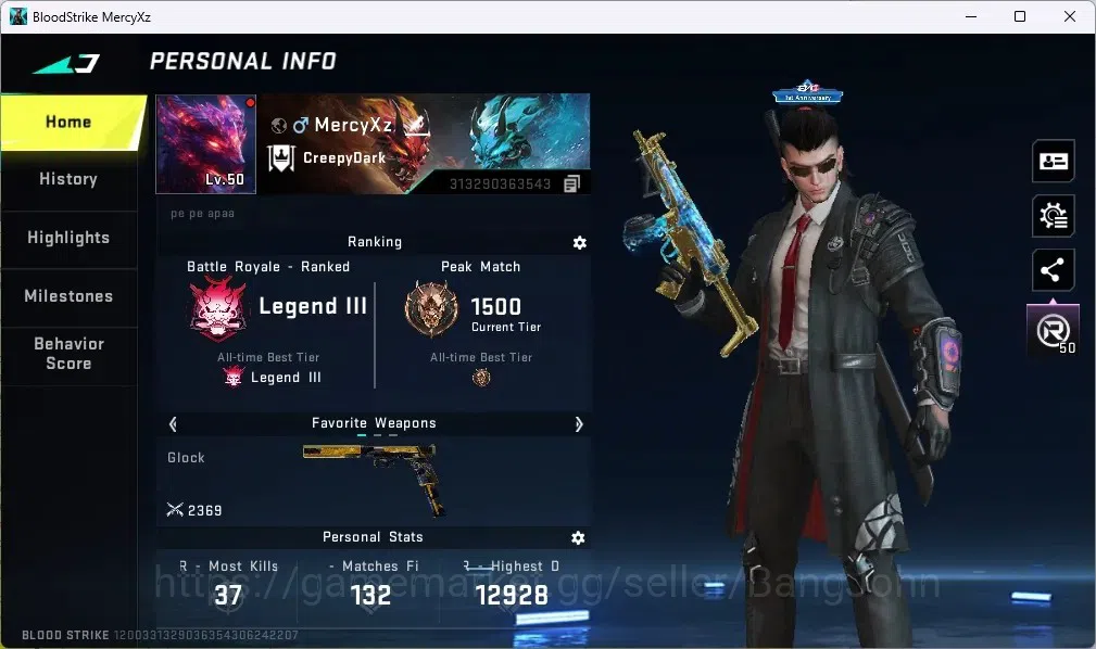 Blood Strike Accounts ASIA |1 Evo FAL|COLLAB GUNS: 1 TR,1 AOT|1 Ultra Gu image 1