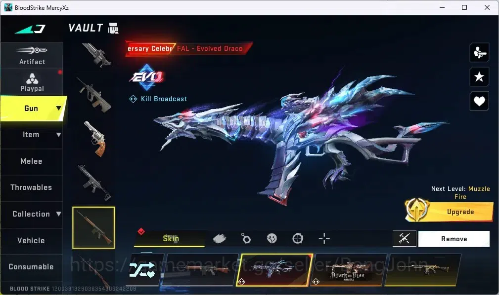 Blood Strike Accounts ASIA |1 Evo FAL|COLLAB GUNS: 1 TR,1 AOT|1 Ultra Gu image 6