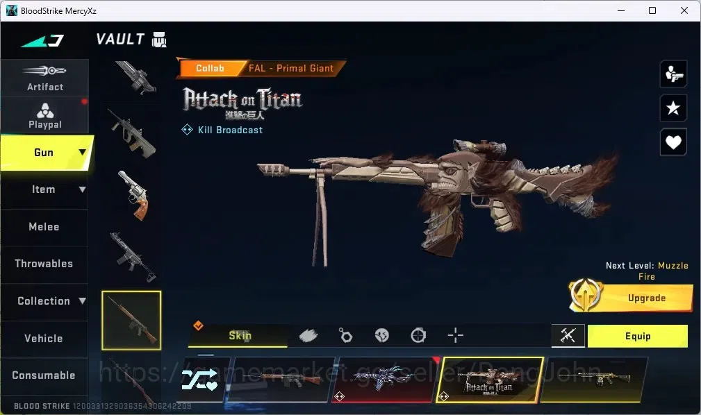 Blood Strike Accounts ASIA |1 Evo FAL|COLLAB GUNS: 1 TR,1 AOT|1 Ultra Gu image 7