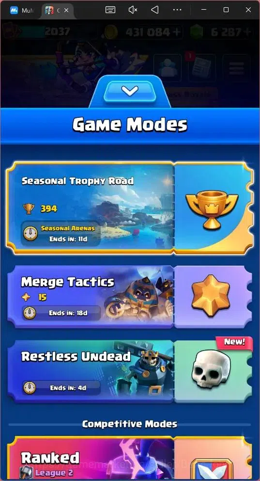 Clash Royale Accounts Global |CL 2037|KTL 16 |Trophy 394|121 Cards|35 Ma image 2