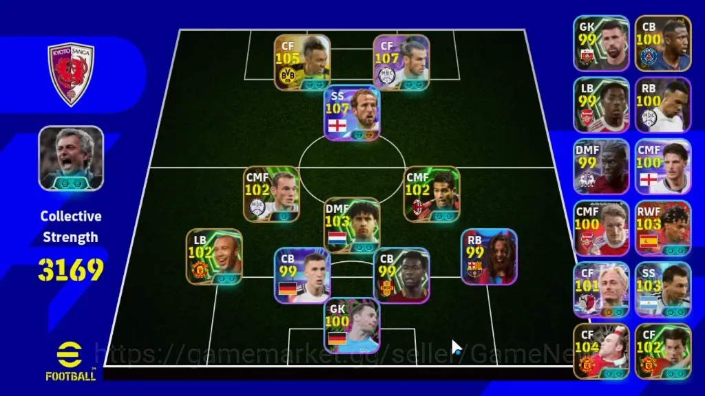 eFootball Accounts Legends & Iconic Players Android|11 Epic Gareth Bale & P.E.Aubameyang X Naruto,Wayne Rooney,Frank 1