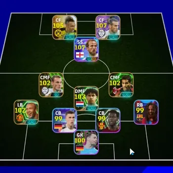 eFootball Accounts Legends & Iconic Players Android|11 Epic Gareth Bale & P.E.Aubameyang X Naruto,Wayne Rooney,Frank