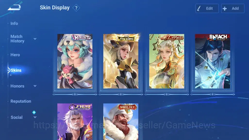 Honor of Kings Accounts Hero 113 Skin 174|3 Legend(Angela,Lady Sun,Li Xin) image 6