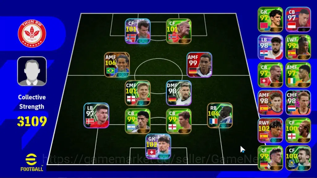 eFootball Accounts High-End Android|Big Time Ronaldinho|3 Epic Lilian Thuram,Steven Gerrard,Andrly Shevchenko|Show Time 1