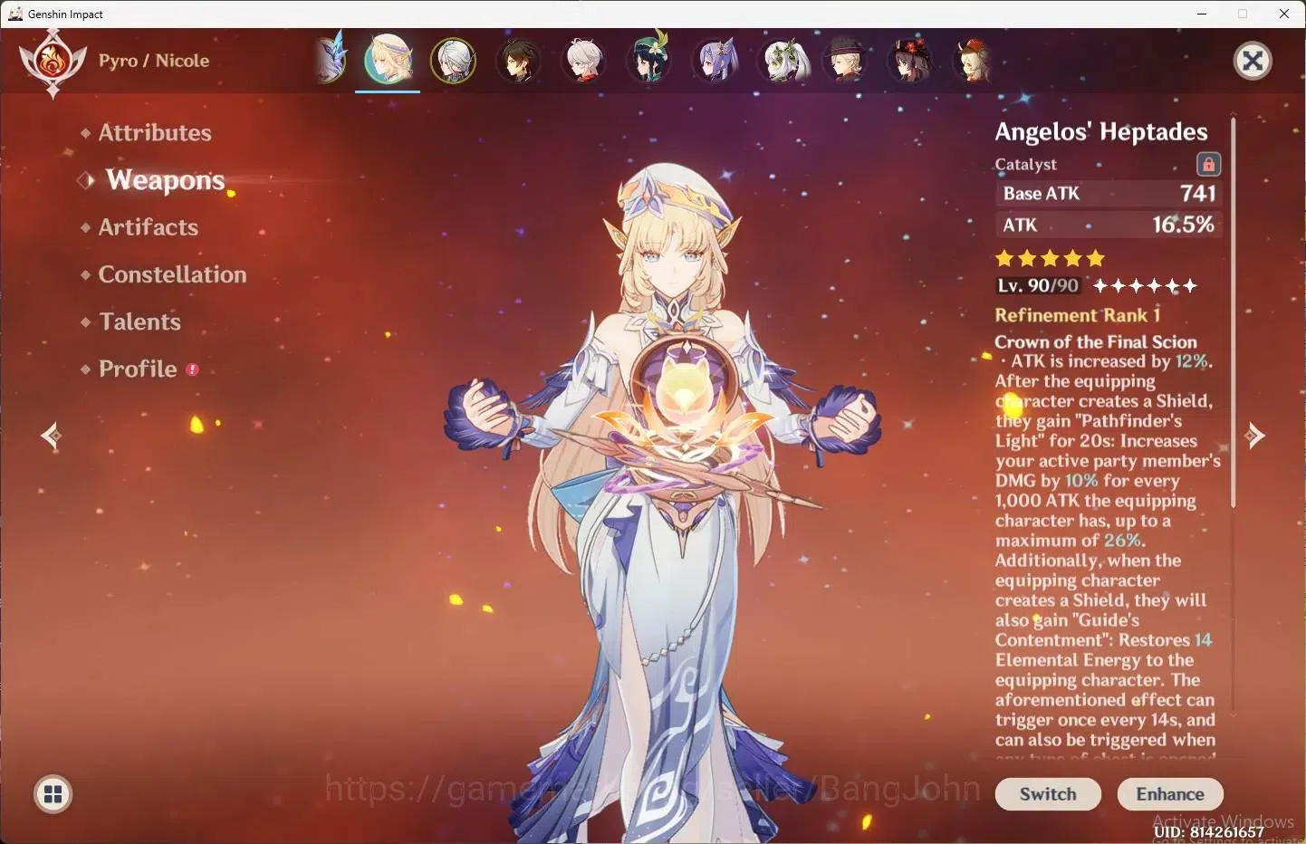 Genshin Impact Accounts Asia|AR 59|12 Limit+2 Sign|Citlali,Skrik,Nicole,Ar image 4