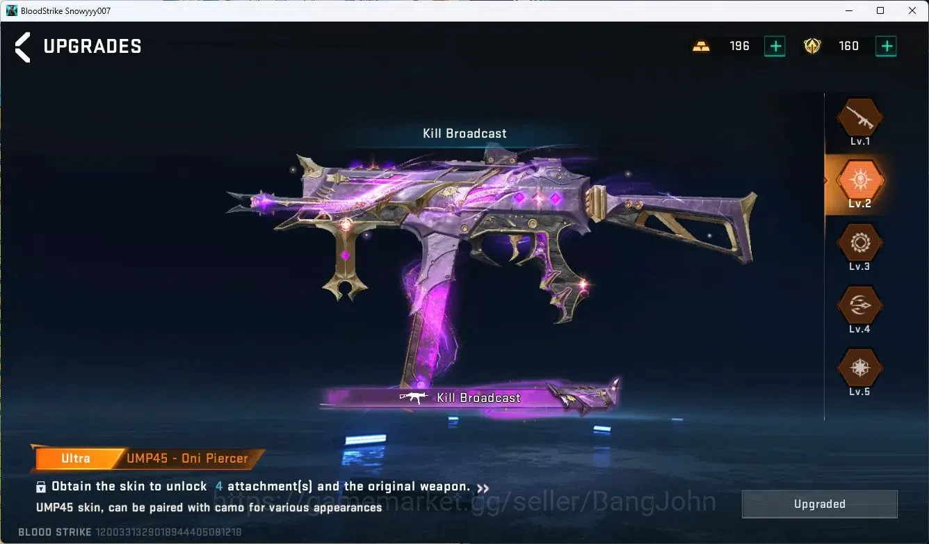 Blood Strike Accounts ASIA |COLLAB=GALIL,KAR98K,MCX,M700,AK47,ULTRA=GLOC image 14