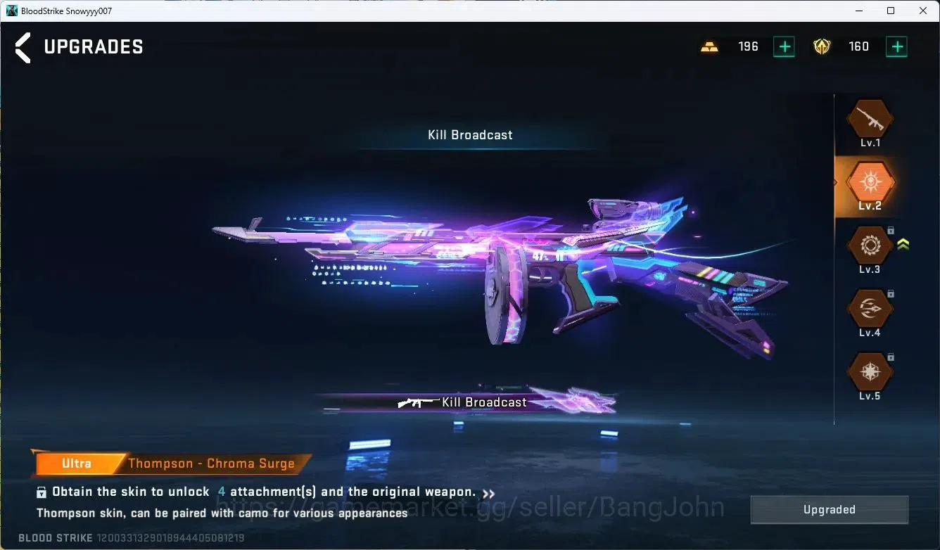 Blood Strike Accounts ASIA |COLLAB=GALIL,KAR98K,MCX,M700,AK47,ULTRA=GLOC image 15
