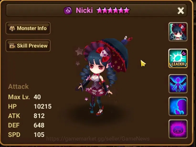 Summoners War: Sky Arena Accounts End-Game GLOBAL Lv 59|1 LD[Nicki]+9 Total NB5[Amber,Bloodya,Kai,Rakan,Brandia,Etc]+50 13