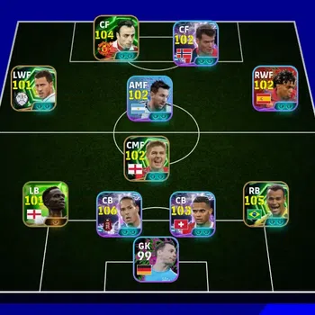 eFootball Accounts High-End eFootball Dream Team Account | 3156 Collective Strength | 106 Van Dijk + 105 Cafu | Fast Delivery