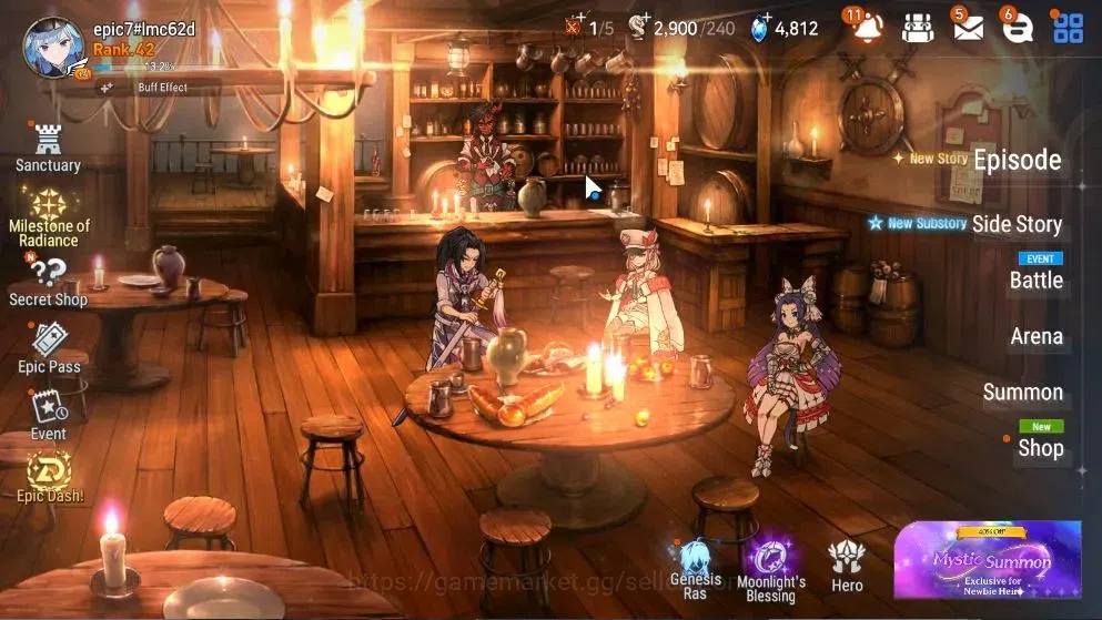 Epic Seven Accounts Global|7ML (RnL,DP Aria , Hellion Lua, harsetti, A image 9