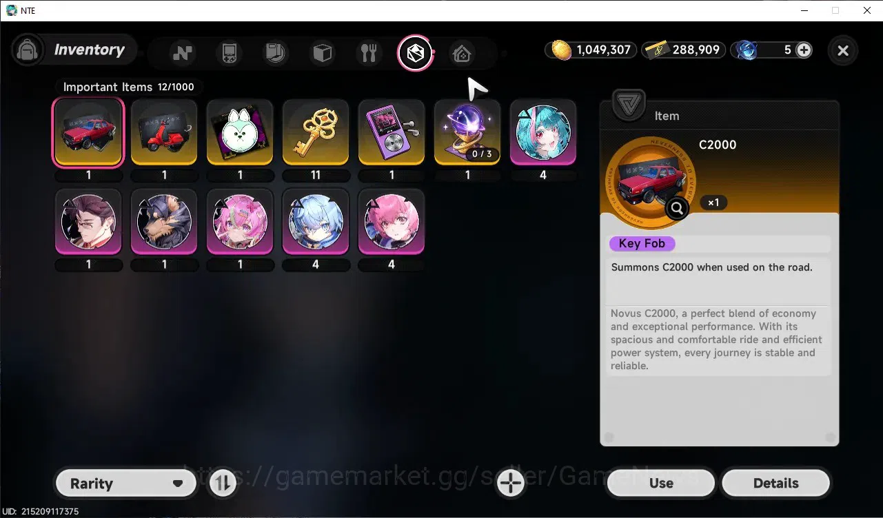 Neverness to Everness Accounts GLOBAL EU|HL 21|TL 8|3 S-Class (Shinku A2)+Sign,Jiuyuan,Sakiri|Selector ON|Overcast 18