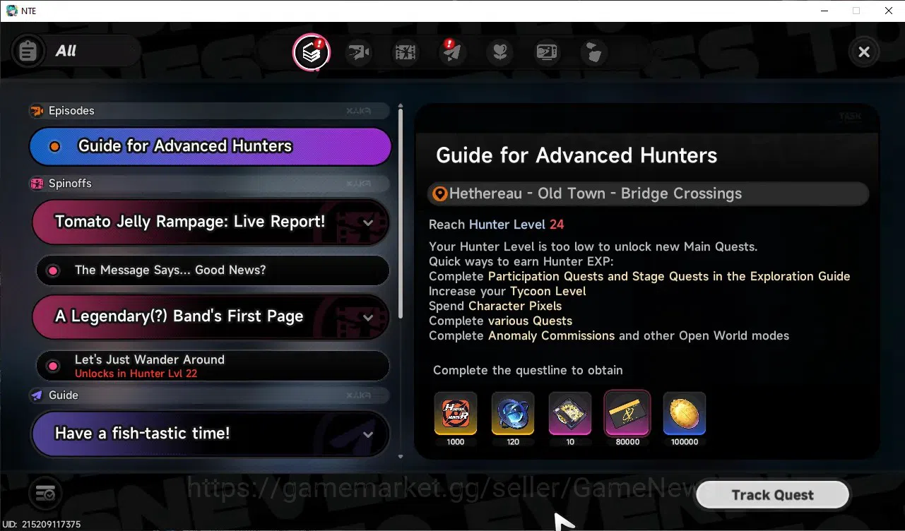 Neverness to Everness Accounts GLOBAL EU|HL 21|TL 8|3 S-Class (Shinku A2)+Sign,Jiuyuan,Sakiri|Selector ON|Overcast 20