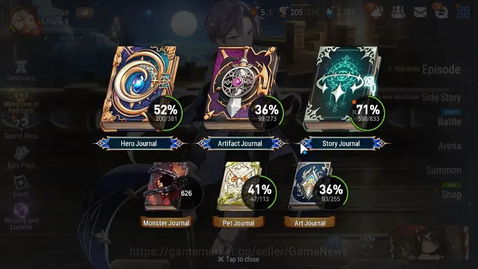 Epic Seven Accounts GLOBAL END GAME|26 ML(NOTOS,School Nurse Yulha,Rue image 3