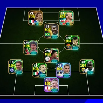 eFootball Accounts High-End Max power 3268 Pele x bale x bigitime delpiero x Neymar jr x Messi x son blitz x Diego costa x
